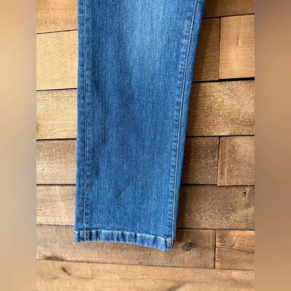 FatFace Wide Leg Jeans High Rise Stretch Denim Elise Blue NWT - Picture 6 of 10